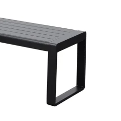 Outdoorbank ohne Lehne mit zwei Sitzplätzen - Contrasta