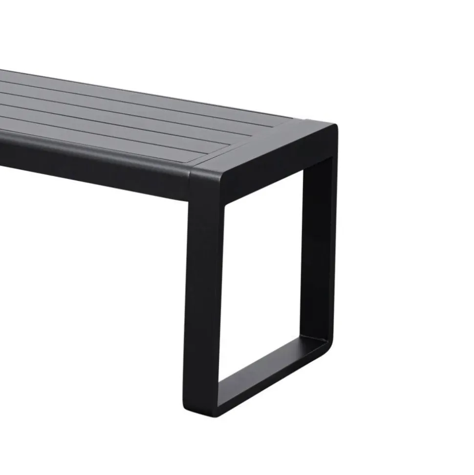 Outdoorbank ohne Lehne mit zwei Sitzplätzen - Contrasta