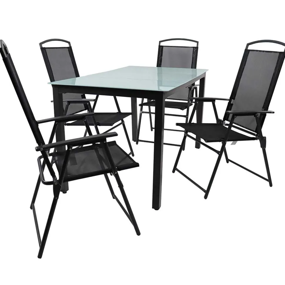 Outdoor-Sitzgruppe für 4 Personen - Vokoz (fünfteilig)