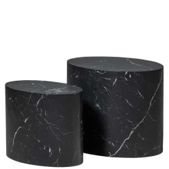 Ovale Beistelltische als Paar - Geneke (zweiteilig)