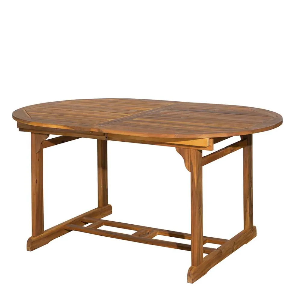 Ovale Gartentisch Gruppe für vier Personen - Nevuz (fünfteilig)