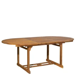 Ovale Gartentisch Gruppe für vier Personen - Nevuz (fünfteilig)