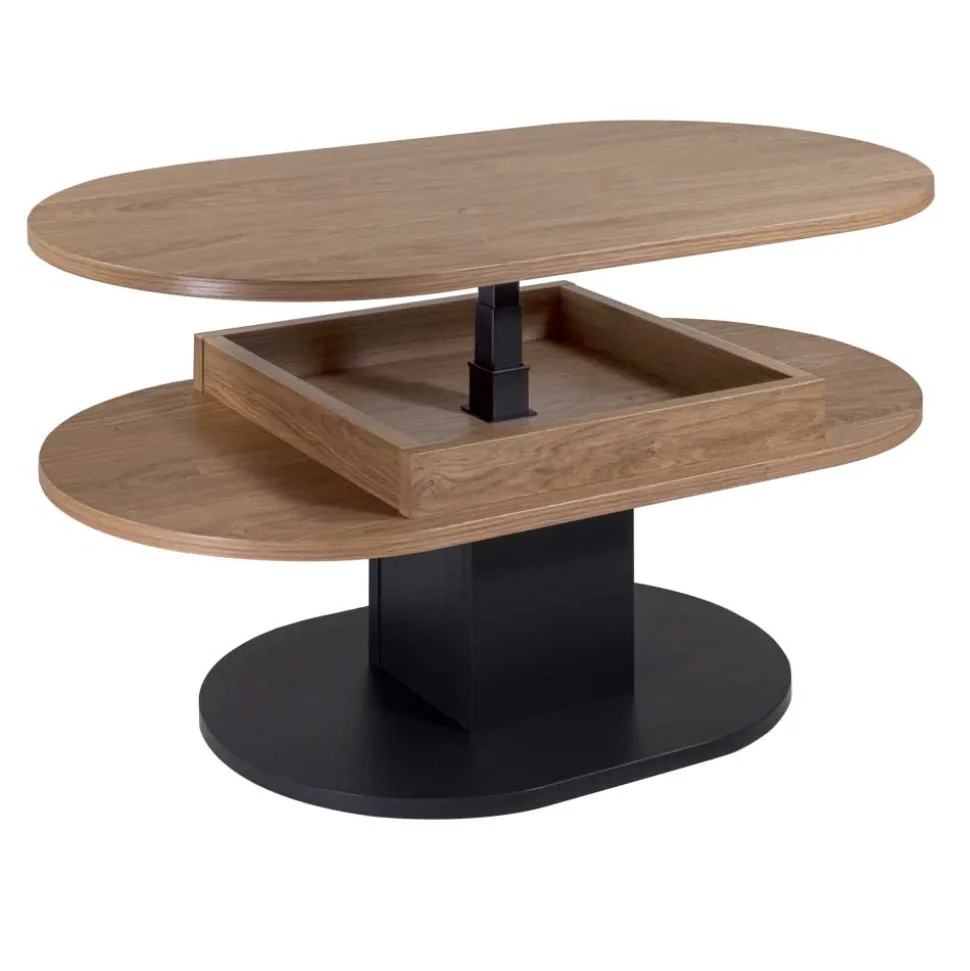 Ovaler Couchtisch höhenverstellbar - Padmas