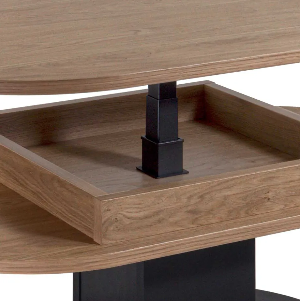 Ovaler Couchtisch höhenverstellbar - Padmas