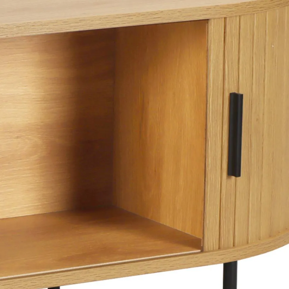 Ovaler Couchtisch mit Stauraum - Barnetta