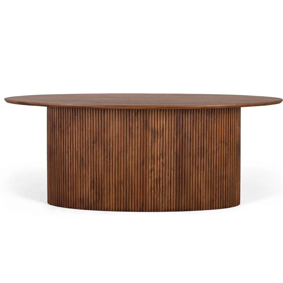 Ovaler Esstisch auf Sockelgestell - Ise