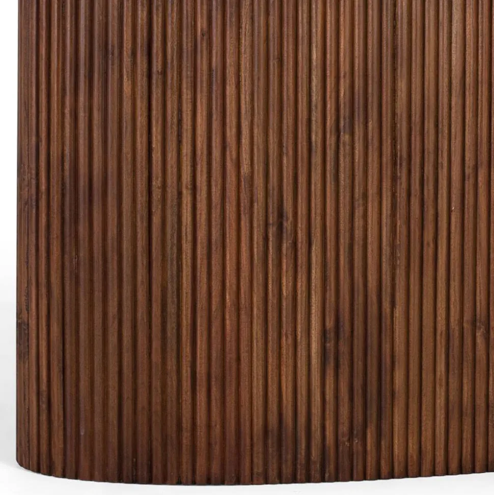 Ovaler Esstisch auf Sockelgestell - Ise