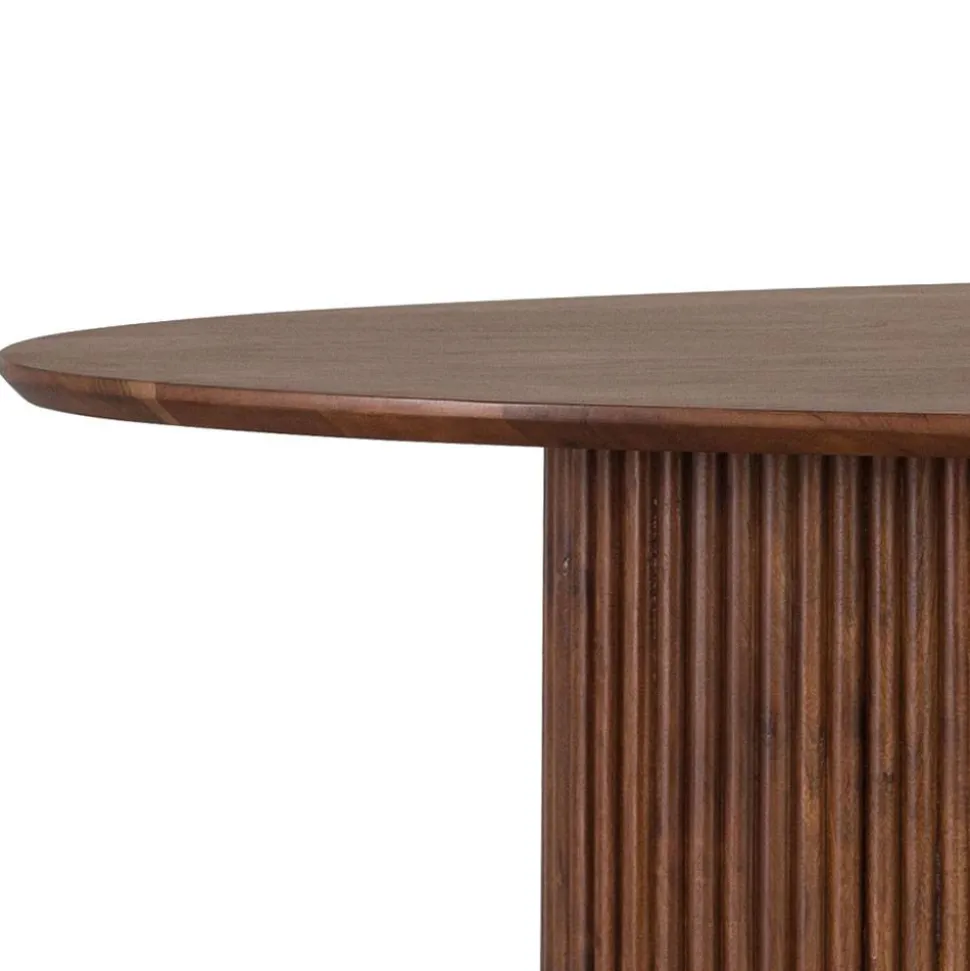 Ovaler Esstisch auf Sockelgestell - Ise