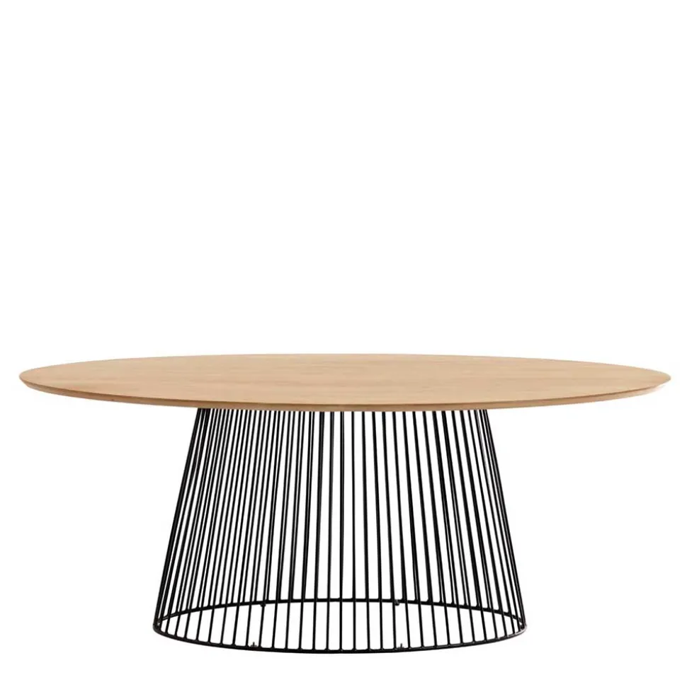 Ovaler Esstisch mit Eisen Drahtgestell - Rubins