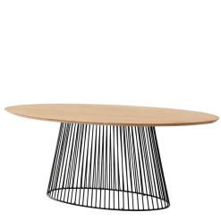 Ovaler Esstisch mit Eisen Drahtgestell - Rubins