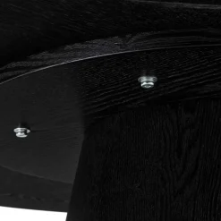 Ovaler Esszimmertisch in Schwarz Eiche - Vuschea