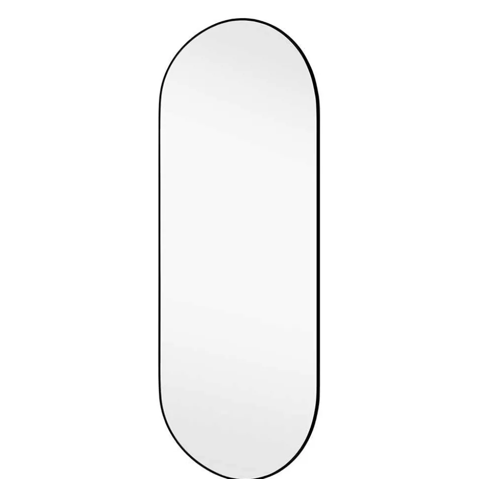 Ovaler Hängespiegel in Schwarz - Rema