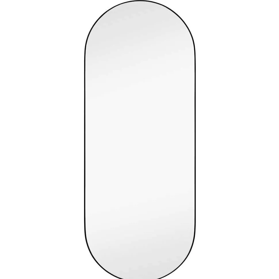 Ovaler Hängespiegel in Schwarz - Rema