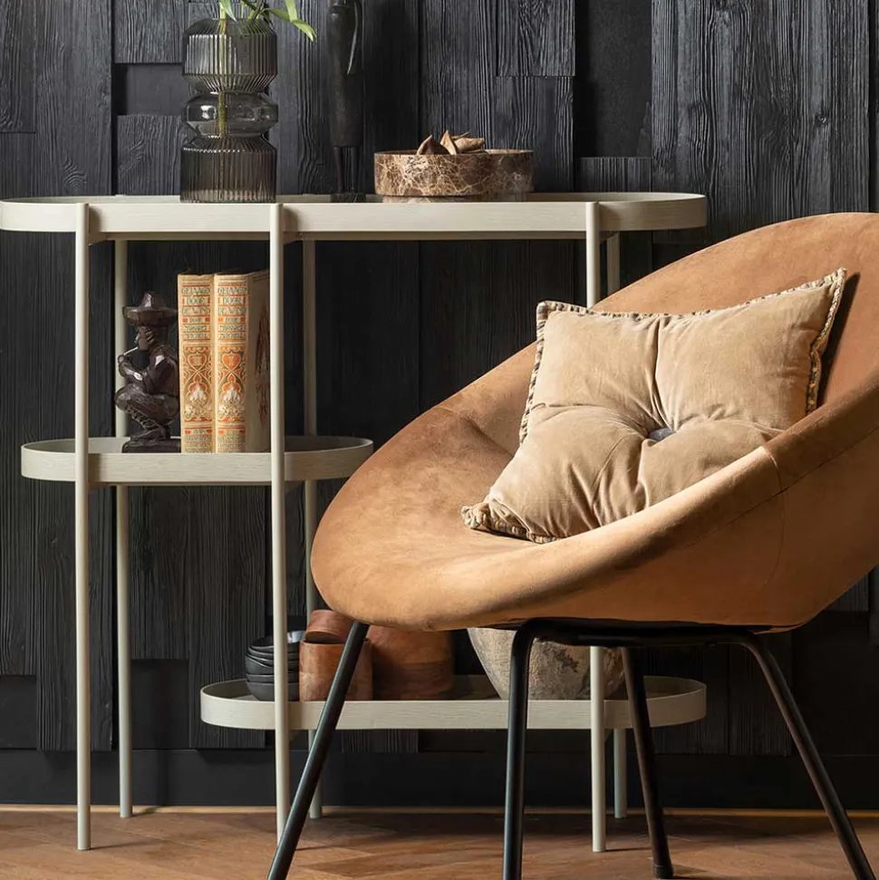 Ovaler Konsolentisch mit drei Ablagen - Piepona