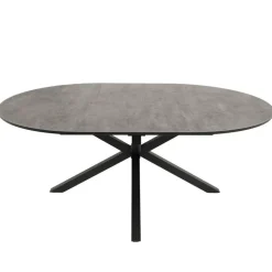 Ovaler Outdoor Ausziehtisch mit Spider Gestell - Petrol