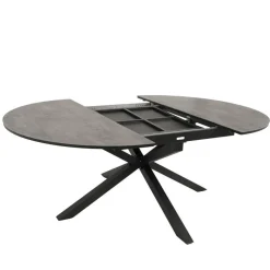 Ovaler Outdoor Ausziehtisch mit Spider Gestell - Petrol