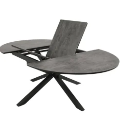 Ovaler Outdoor Ausziehtisch mit Spider Gestell - Petrol