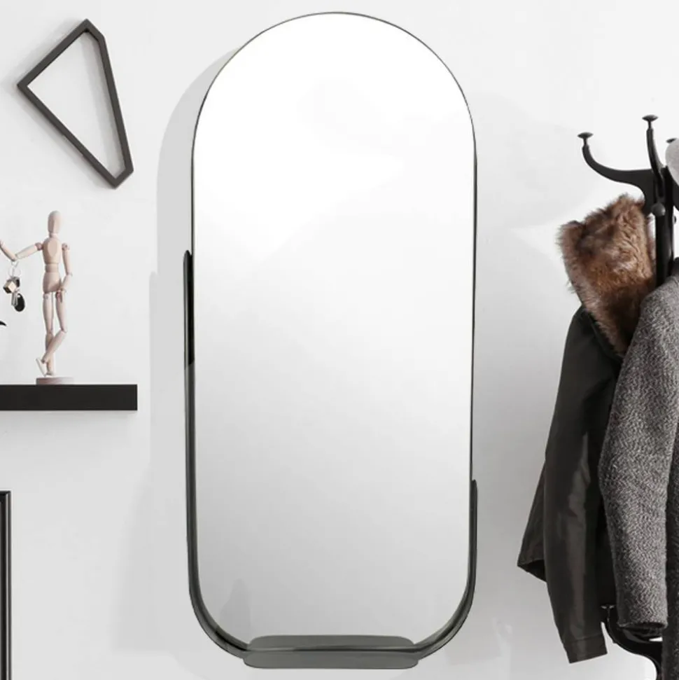 Ovaler Spiegel mit Ablage - Dorcamido