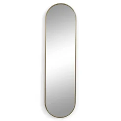 Ovaler Wandspiegel in Gold - Bali