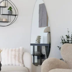 Ovaler Wandspiegel ohne Rahmen - Lantikia