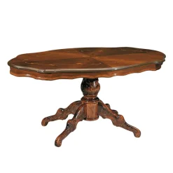 Ovaler Wohnzimmertisch Magari in Nussbaum Braun