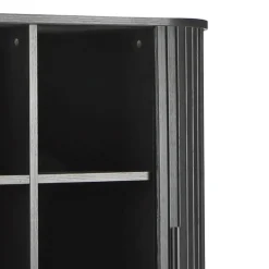 Ovales Schiebetüren-Highboard im Retro Design - Lurymav