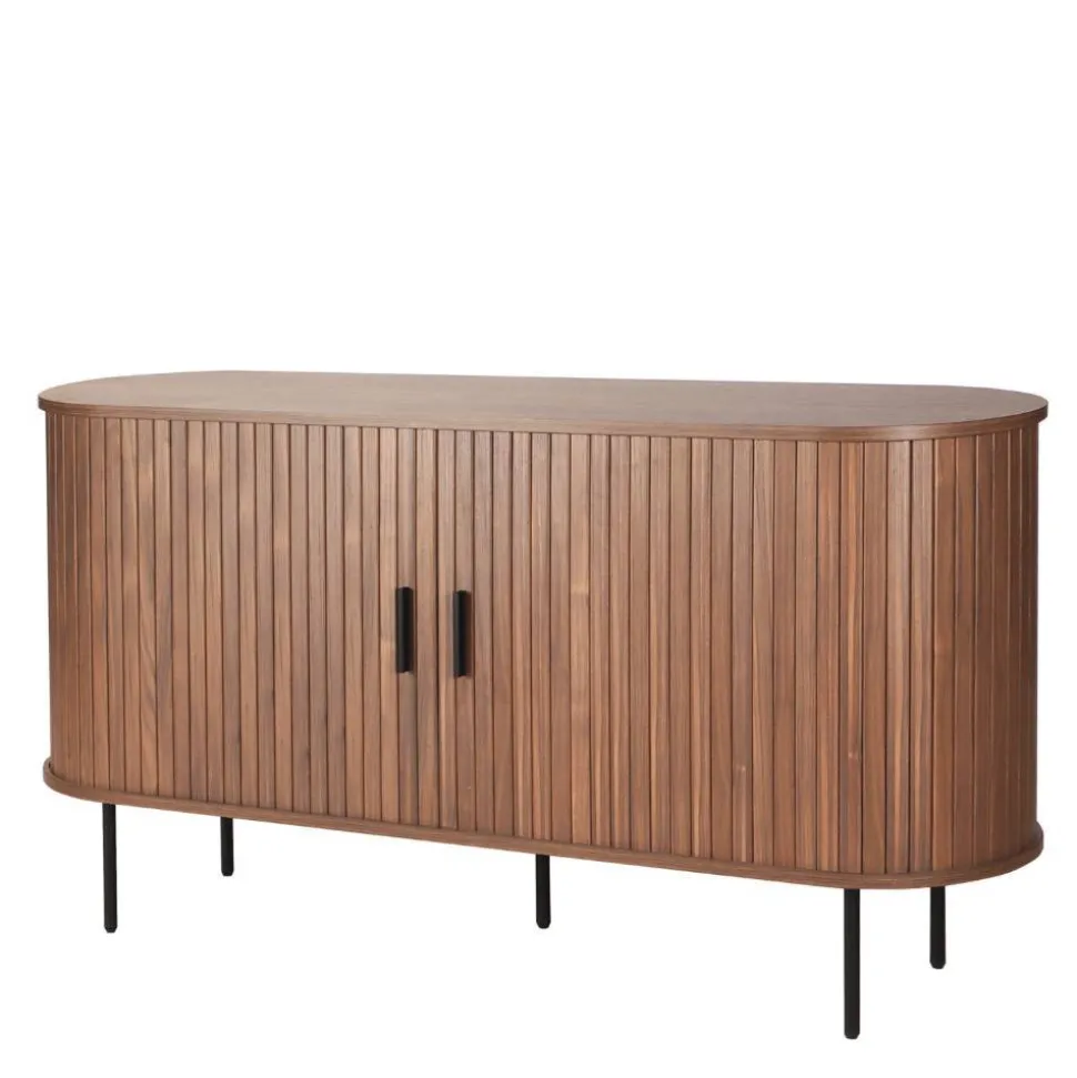 Ovales Sideboard mit Schiebetüren - Arura