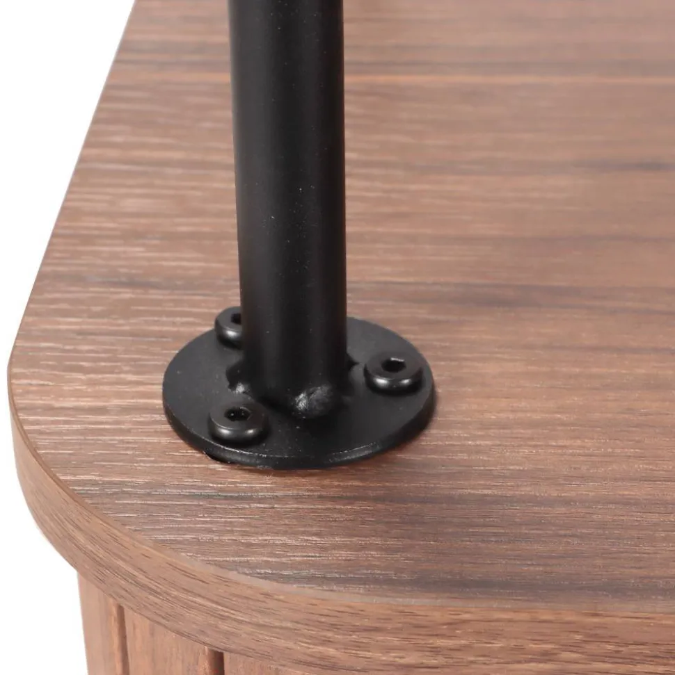 Ovales Sideboard mit Schiebetüren - Arura