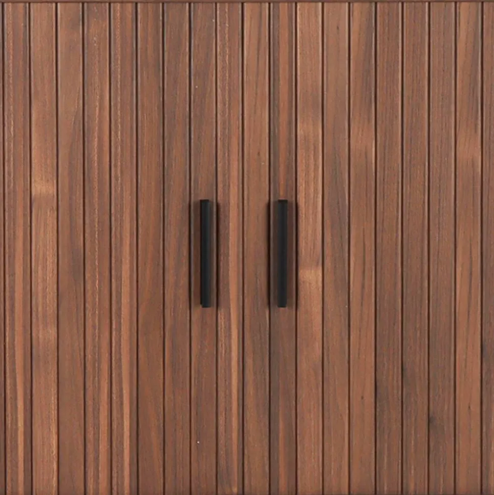 Ovales Sideboard mit Schiebetüren - Arura