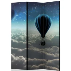 Paravent Ballon über den Wolken bei Nacht - Abapo