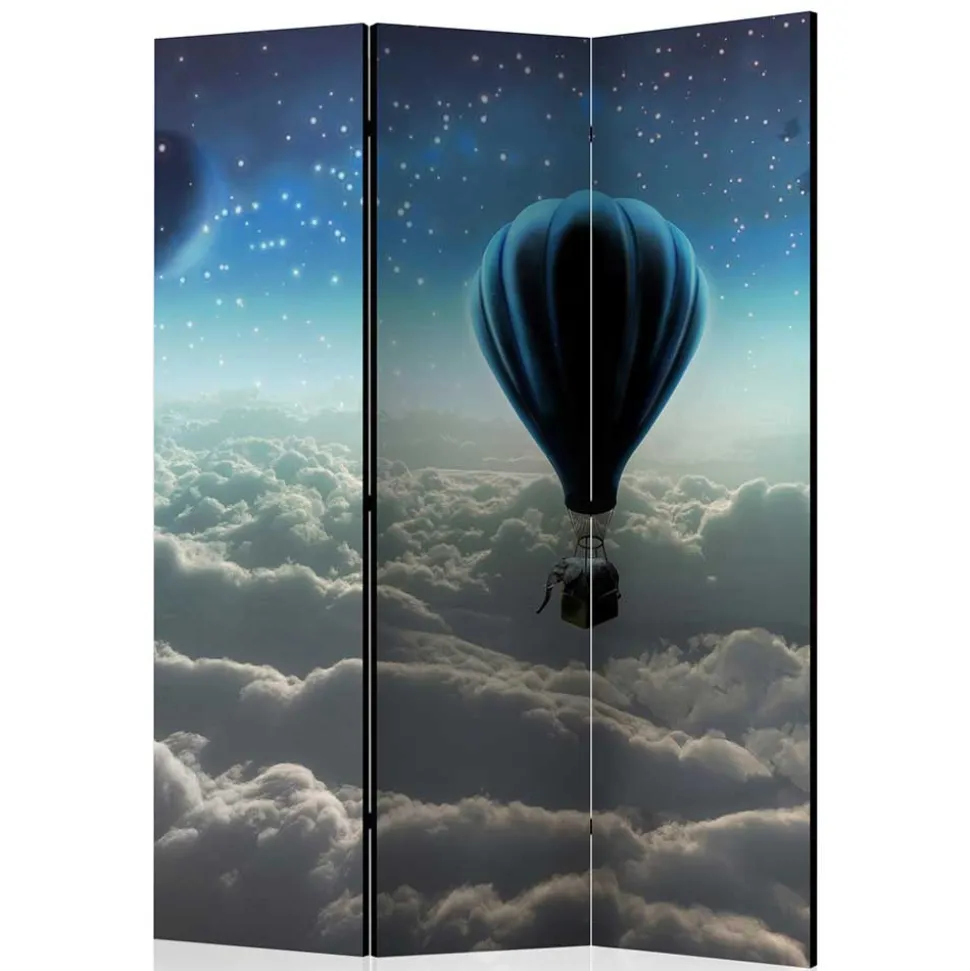 Paravent Ballon über den Wolken bei Nacht - Abapo
