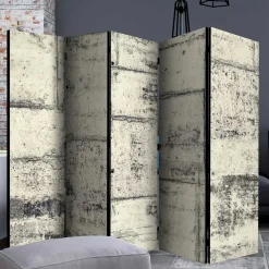 Paravent bedruckt in Betonoptik - Whites
