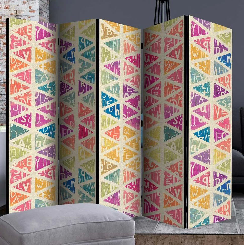 Paravent in Bunt bedruckt - Exeta