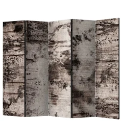 Paravent in Dunkelgrau Hellgrau - Batar