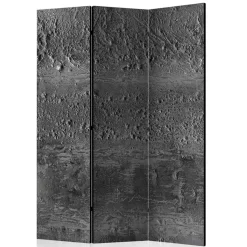 Paravent in Dunkelgrau Stein Struktur Optik - Tulaterri
