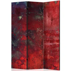 Paravent in Dunkelrot Rot Betonstruktur - Monrovia