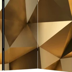 Paravent in Goldfarben & Braun - Austral