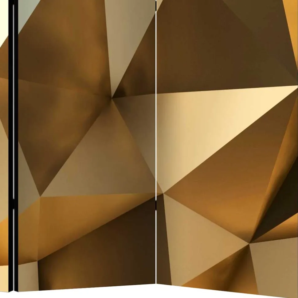 Paravent in Goldfarben & Braun - Austral