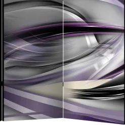 Paravent in Grau & Violett bedruckt - Jawos