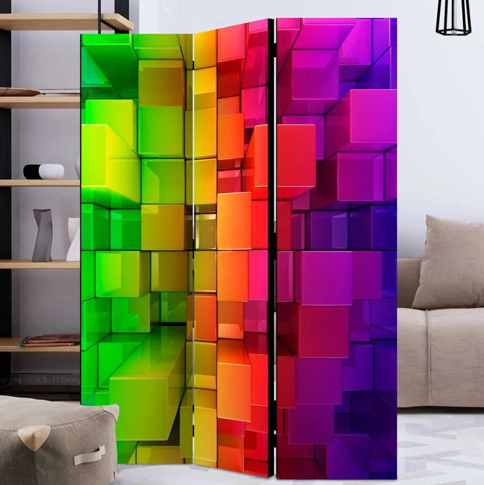 Paravent in knalligen Farben - Presto