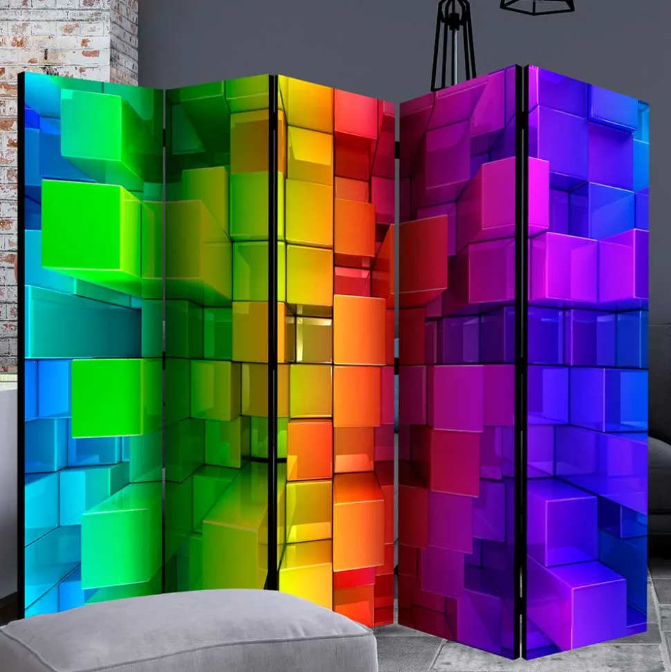 Paravent in knalligen Farben - Presto