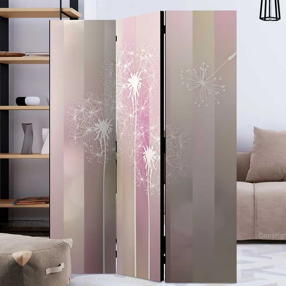 Paravent in Pastellfarben Rosa & Weiß - Albacete