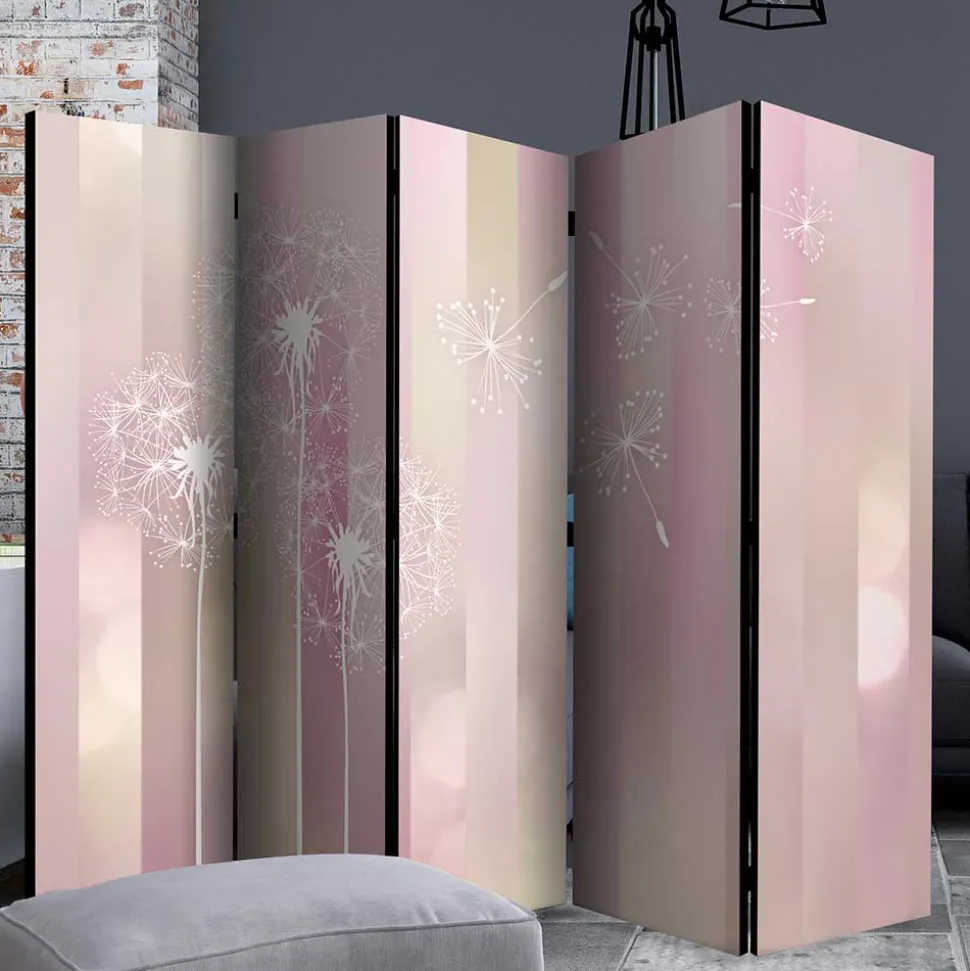 Paravent in Pastellfarben Rosa & Weiß - Albacete