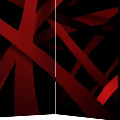 Paravent in Rot & Schwarz - Lenn