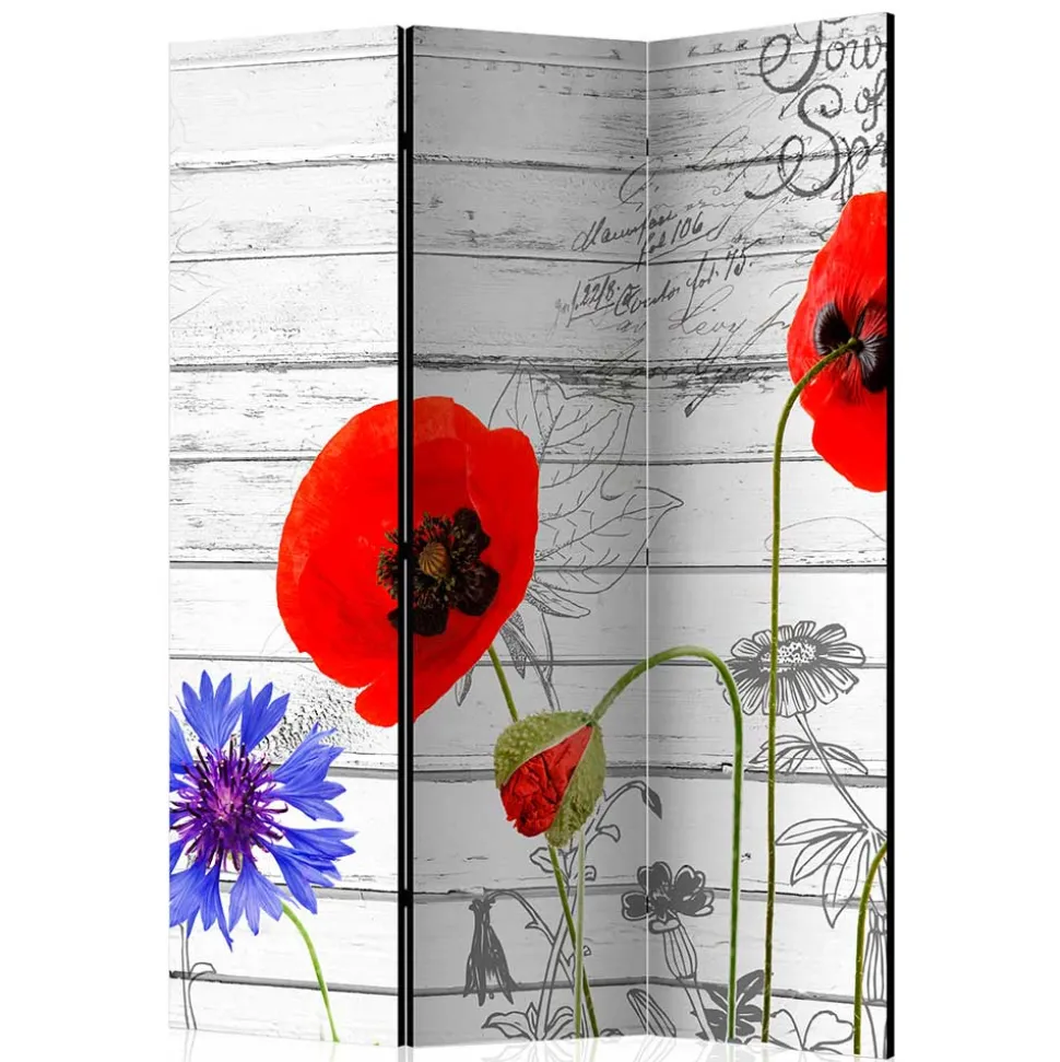 Paravent Klatschmohn & Kornblume - Aschau