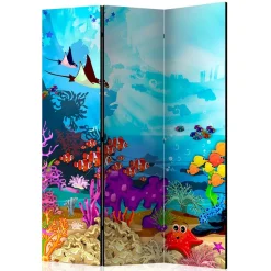 Paravent mit Comic Motiv Unterwasserwelt - Harriss