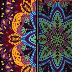 Paravent mit farbenfrohem Mandala Motiv - Yaniz