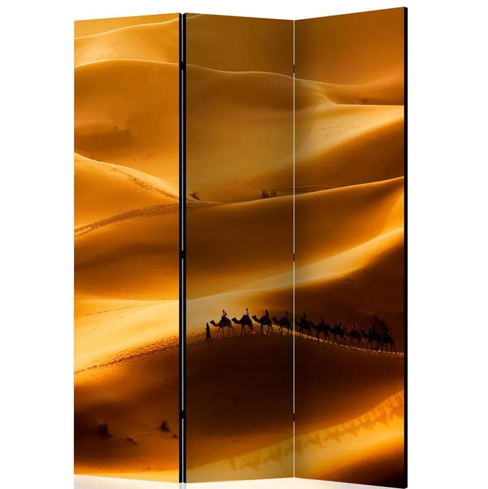Paravent mit Foto Wüste mit Kamel Karavane - Lively
