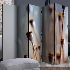 Paravent mit Fotoprint Mohn Samenkapseln - Porongo