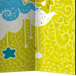 Paravent mit Kawaii Monster Motiv - Quarzas